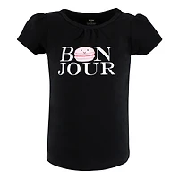 Hudson Baby Girls Short Sleeve T-Shirts, Ice Cream Dino