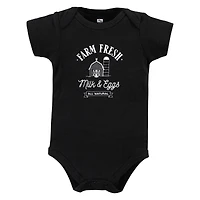 Hudson Baby Boys Unisex All-Season Cotton One-Piece Garment Set of 3