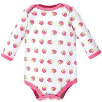 Luvable Friends Baby Girls Everyday Cotton All-In-One Garment with Long Arms