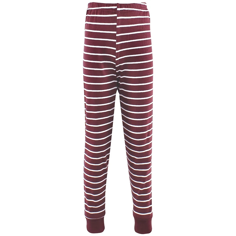 Hudson Baby Big Boys Cotton Pajama Set, White Black Stripe