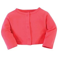 Touched by Nature Baby Girls Organic Cotton Dress and Cardigan 2pc Set, Strawberries