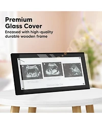 KeaBabies Trio Baby Sonogram Picture Frame, Ultrasound Frames for Nursery, Mom to Be Gifts