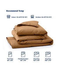 Unikome Cotton Goose Down Feather Fiber Comforter