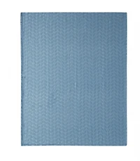Kate Aurora Pastel Chic Embossed Leaves Ultra Plush Accent Throw Blanket - 50 in. W x 60 L