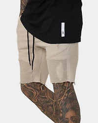 Men's United Distressed Biker Shorts