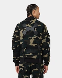 Dxxmlife Men's L-4 A Camo Utility Bomber Jacket