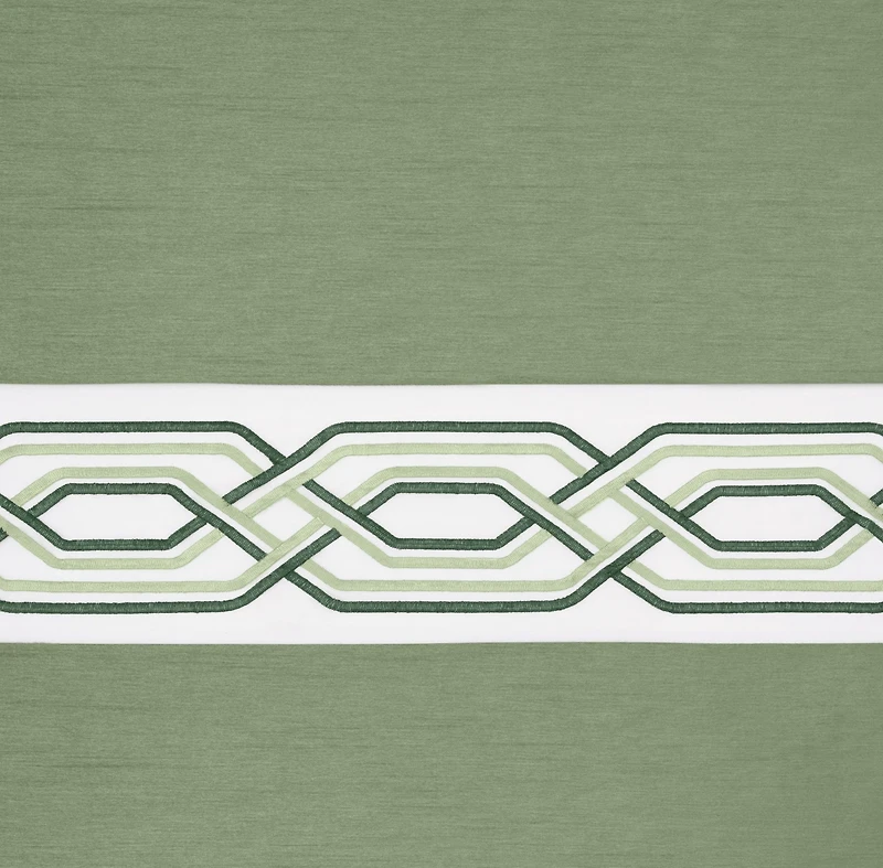 Kate Aurora Pacifico Complete 3 Piece Rod Pocket Embroidered Tier & Valance Kitchen Curtain Set