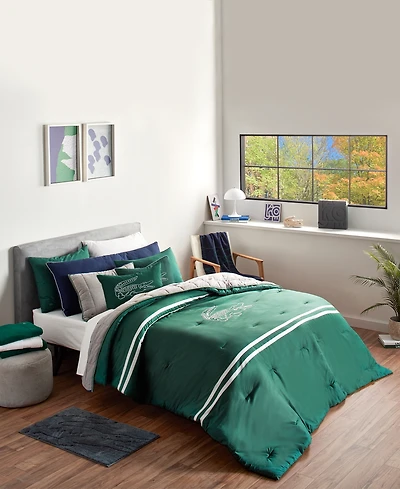 Lacoste Home Big Croc 3-Pc. Comforter Set