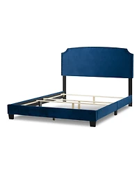 Glamour Home 48.25" Arezo Fabric, Rubberwood Queen Bed