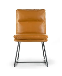 Glamour Home 33" Aulani Iron, Polyester Dining Chair, Set of 2