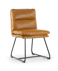 Glamour Home 33" Aulani Iron, Polyester Dining Chair, Set of 2