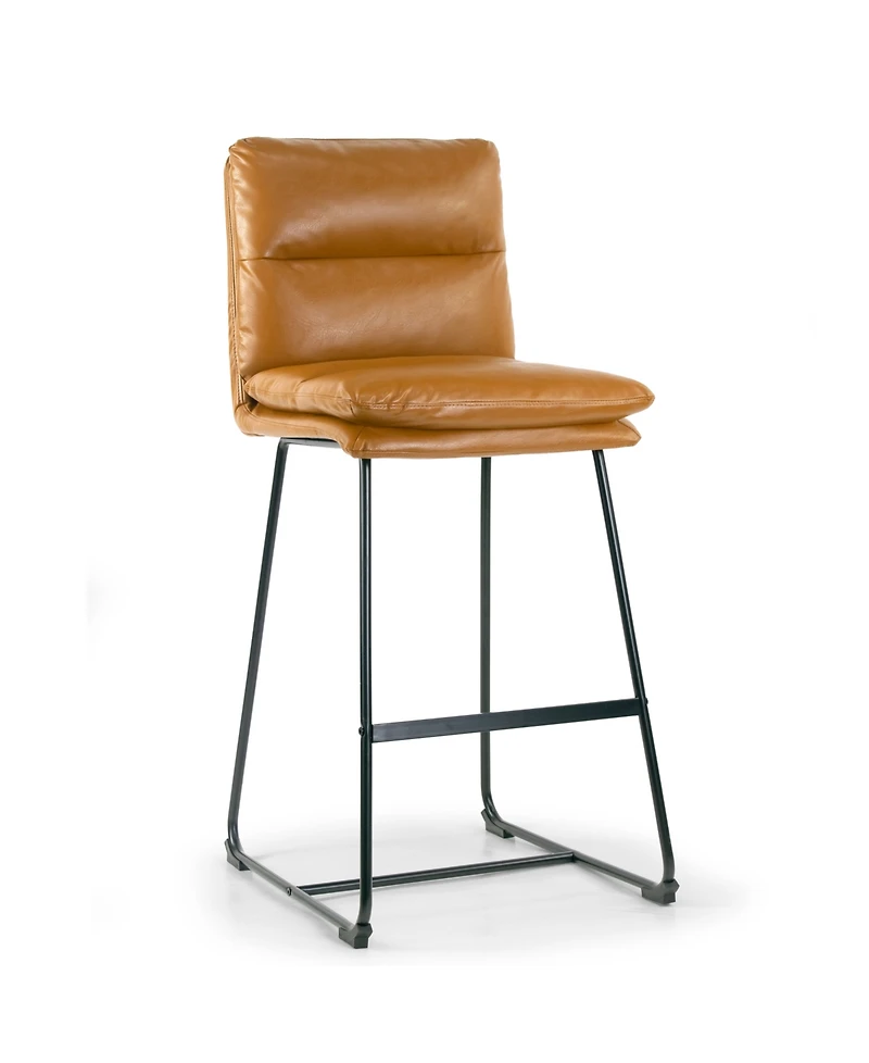 Glamour Home 30" Aulani Iron, Polyester Barstool