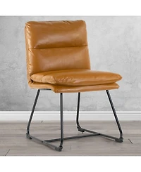 Glamour Home 33" Aulani Iron, Polyester Dining Chair, Set of 2