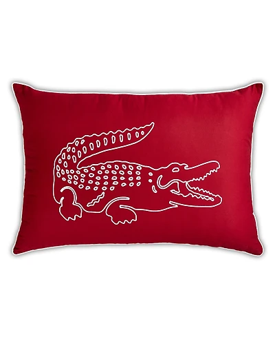 Closeout! Lacoste Home Big Croc Decorative Pillow, 16" x 24"