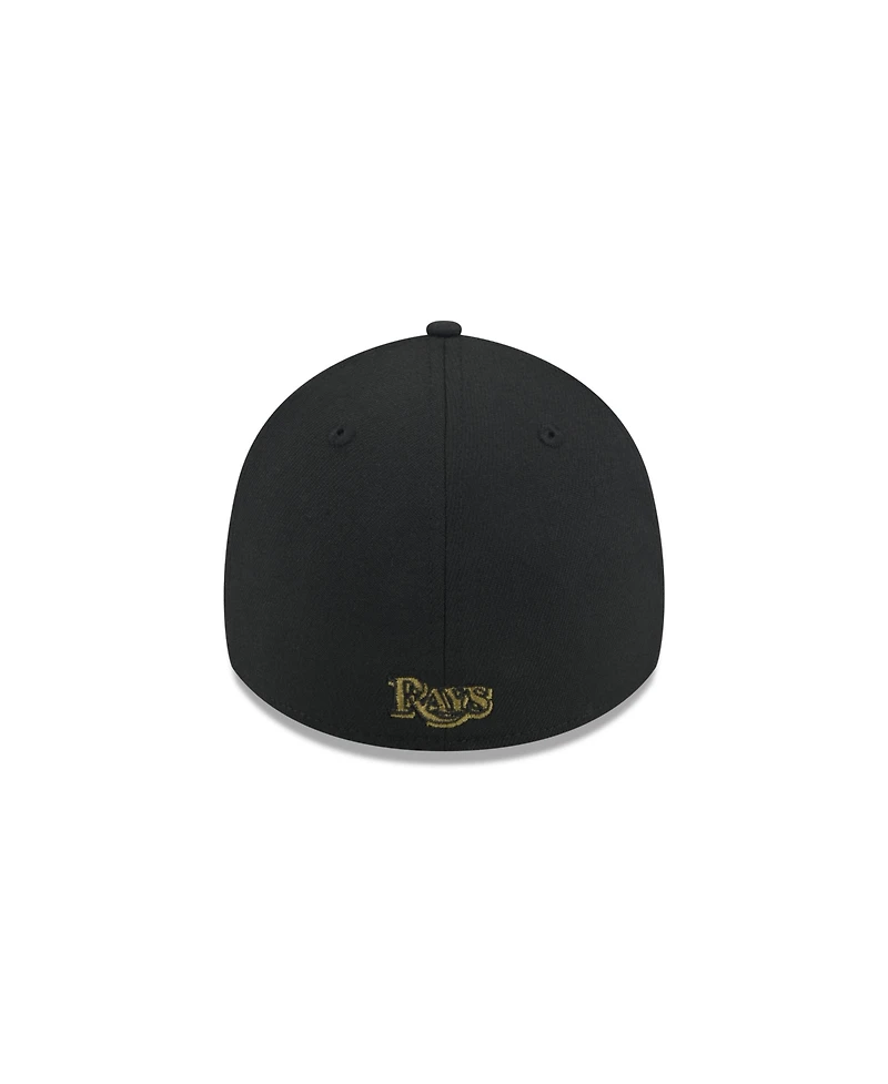 New Era Men's Black Tampa Bay Rays 2024 Armed Forces Day 39THIRTY Flex Hat