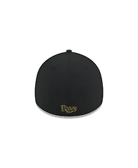 New Era Men's Black Tampa Bay Rays 2024 Armed Forces Day 39THIRTY Flex Hat