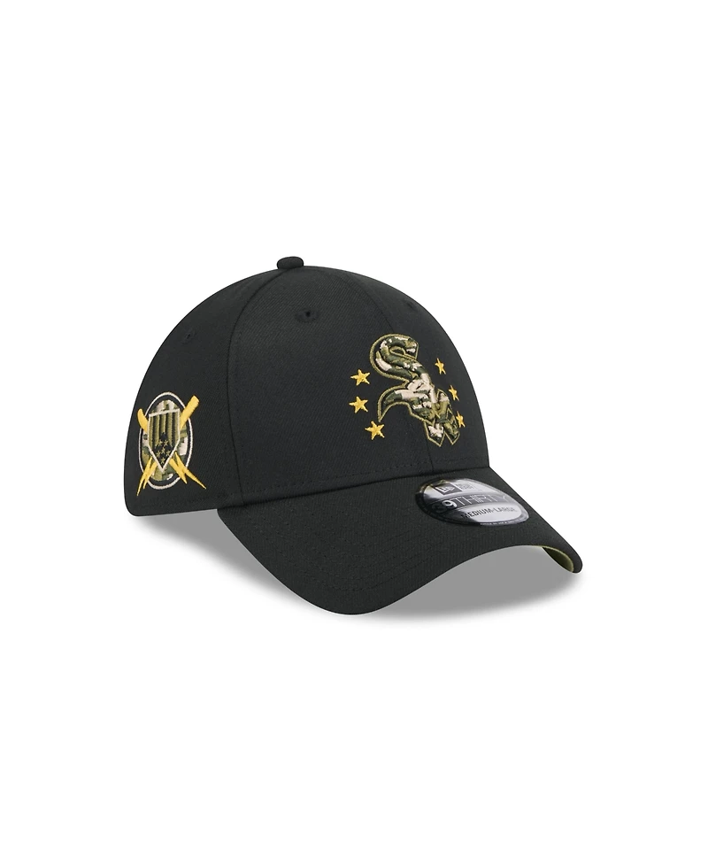 New Era Men's Black Chicago White Sox 2024 Armed Forces Day 39THIRTY Flex Hat