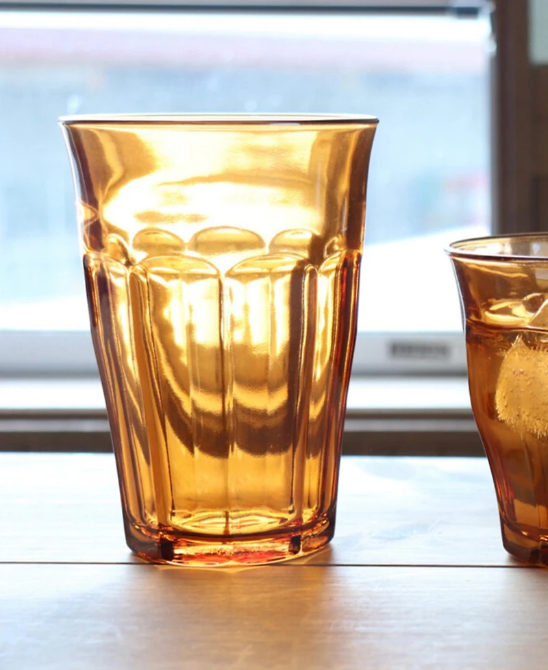 Duralex Picardie Amber Tumbler Highball - 12 1/8 Oz. - Set Of 6