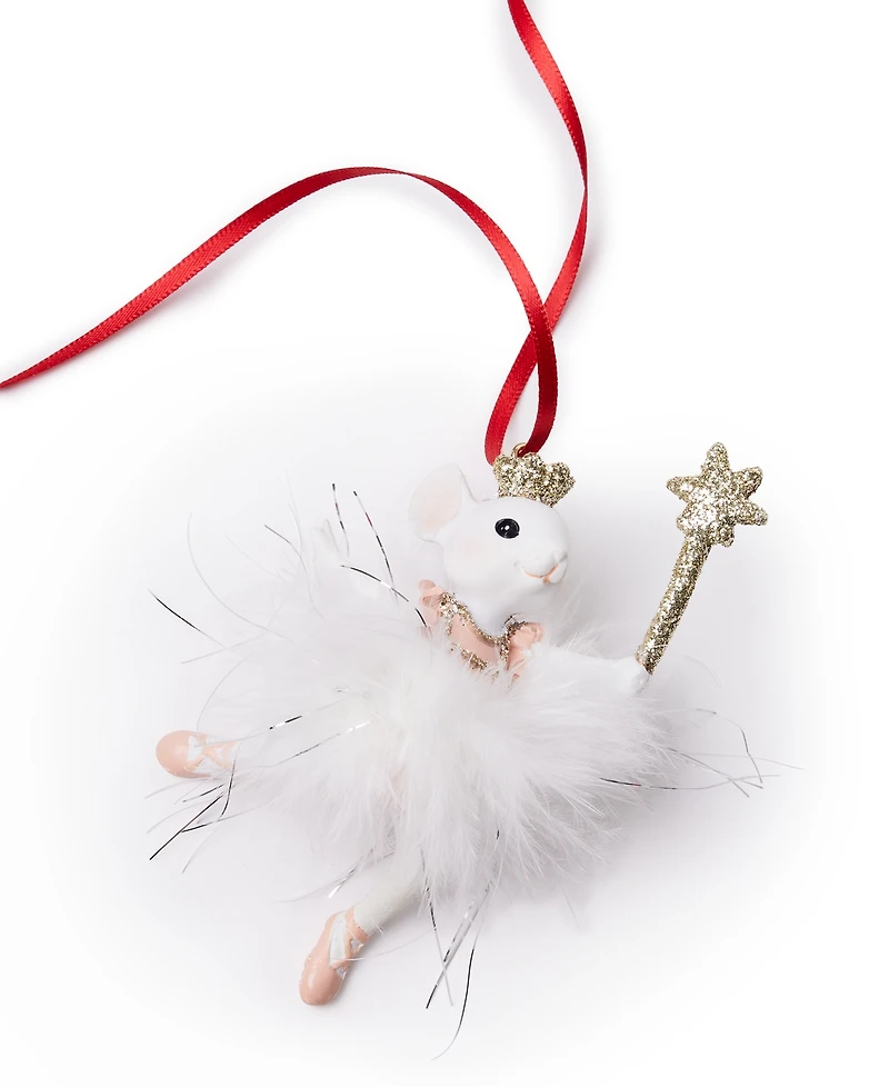 Holiday Lane Ballet Mouse in Tinsel Skirt Ornament, Exclusively at Macy's
