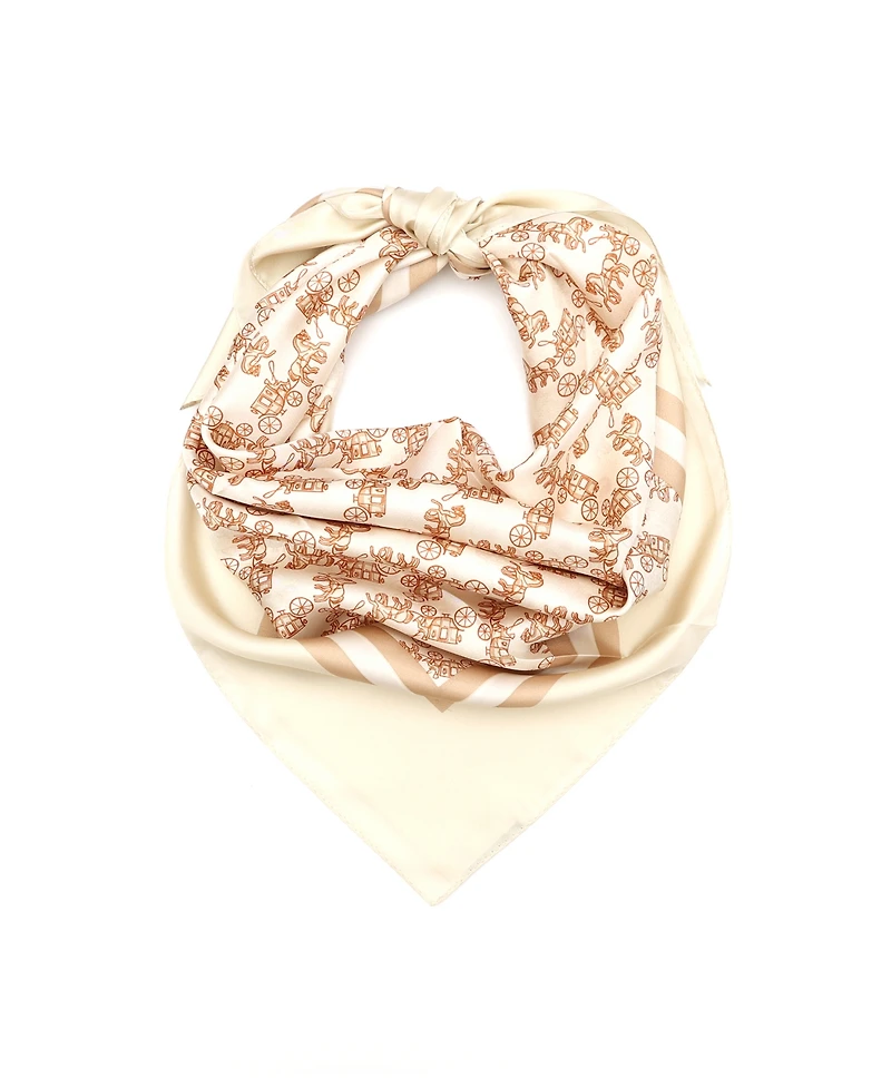 Coach 35" Horse Silk Square Scarf