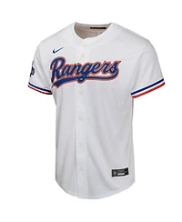 Nike Big Boys and Girls Max Scherzer White Texas Rangers 2024 Gold Collection Limited Player Jersey