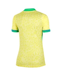 Nike Women's Yellow Brazil National Team 2024 Home Stadium Replica Jersey