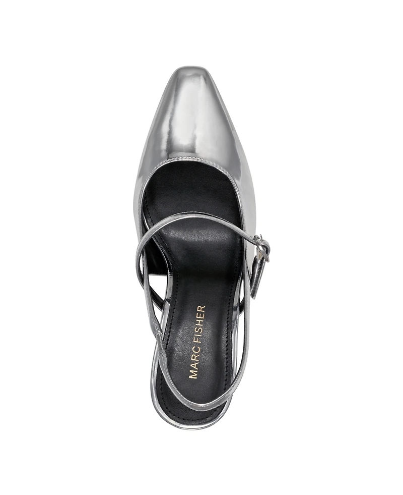 Marc Fisher Women's Lanai lock Heel Slingback Pumps