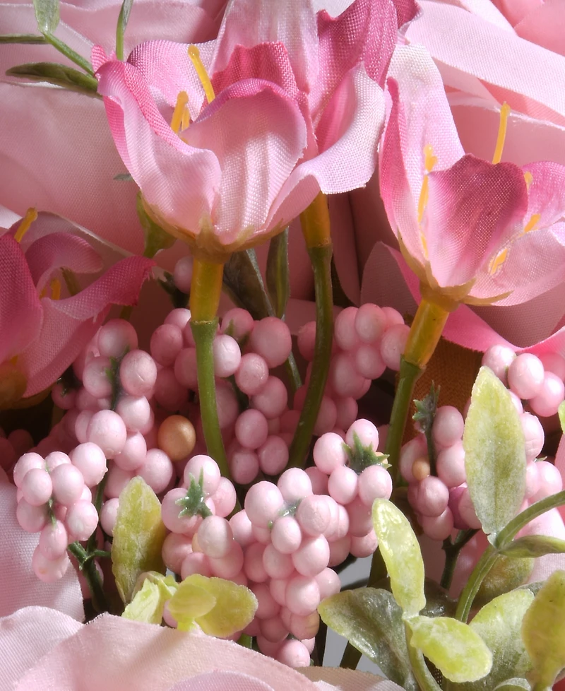 National Tree Company 19 Pink Rose Bundle