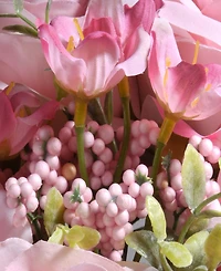 National Tree Company 19 Pink Rose Bundle