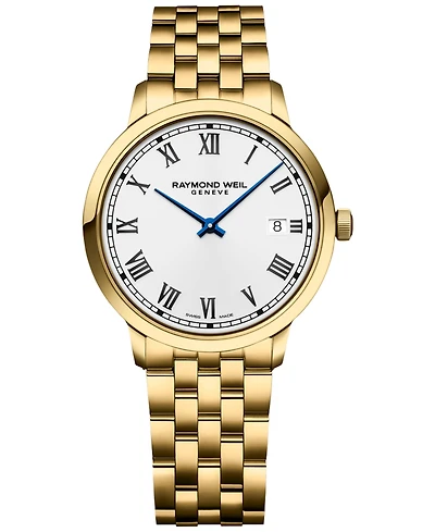 Raymond Weil Women's Swiss Toccata Gold Pvd Stainless Steel Bracelet Watch 39mm