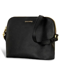 Champs Leather Top-Zip Shoulder Bag