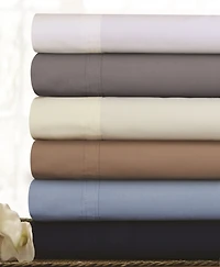 Tribeca Living 300 Thread Count Cotton Percale Extra Deep Pocket Sheet Set
