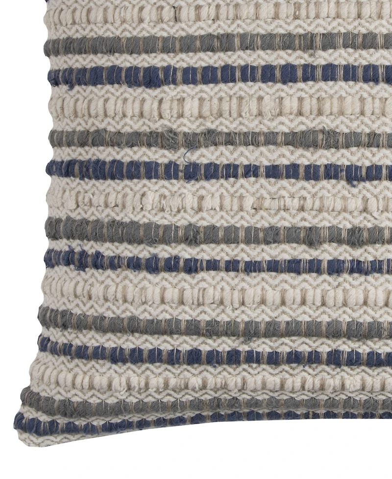 Rizzy Home Striped Polyester Filled Decorative Pillow