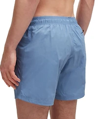 Boss by Hugo Boss Men's Vertical-Logo Quick-Dry Poplin Swim Shorts