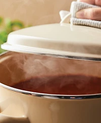 Rachael Ray Enamel on Steel 12-Qt. Covered Stockpot