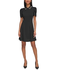 Women's Embellished-Collar Mini Dress