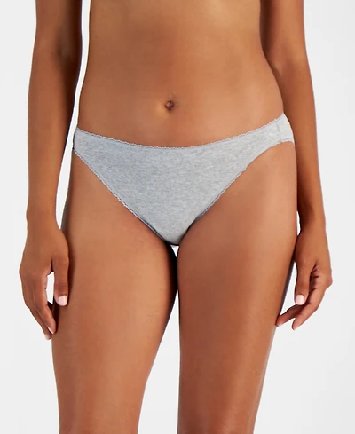 Charter Club Women's Cotton Pointelle Bikini Underwear, Created for Macy's