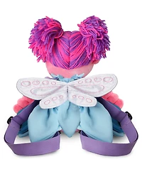 Singing Machine Plush Toy Karaoke Backpack with Microphone, Speaker, Songs Sound Effects, Sesame Street Abby Caddaby