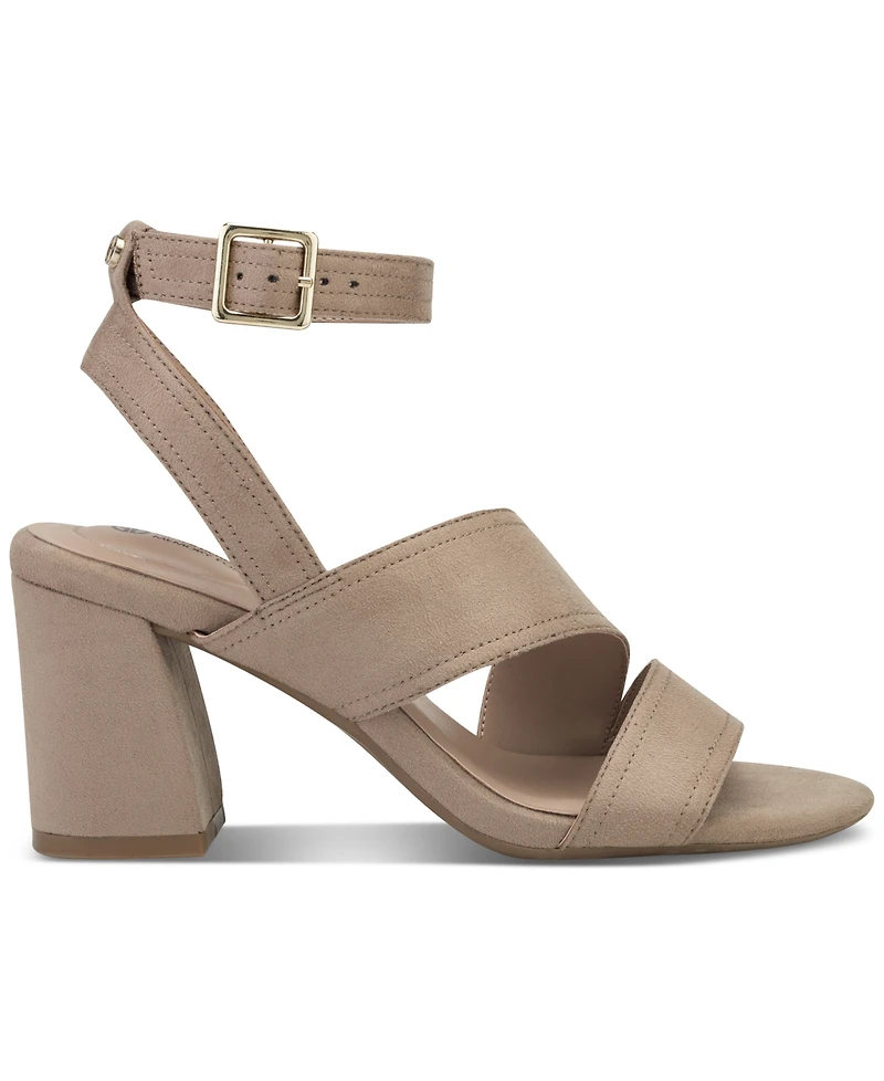 Giani Bernini Women's Cheryll Memory Foam Asymmetrical Block Heel Dress Sandals, Created for Macy's