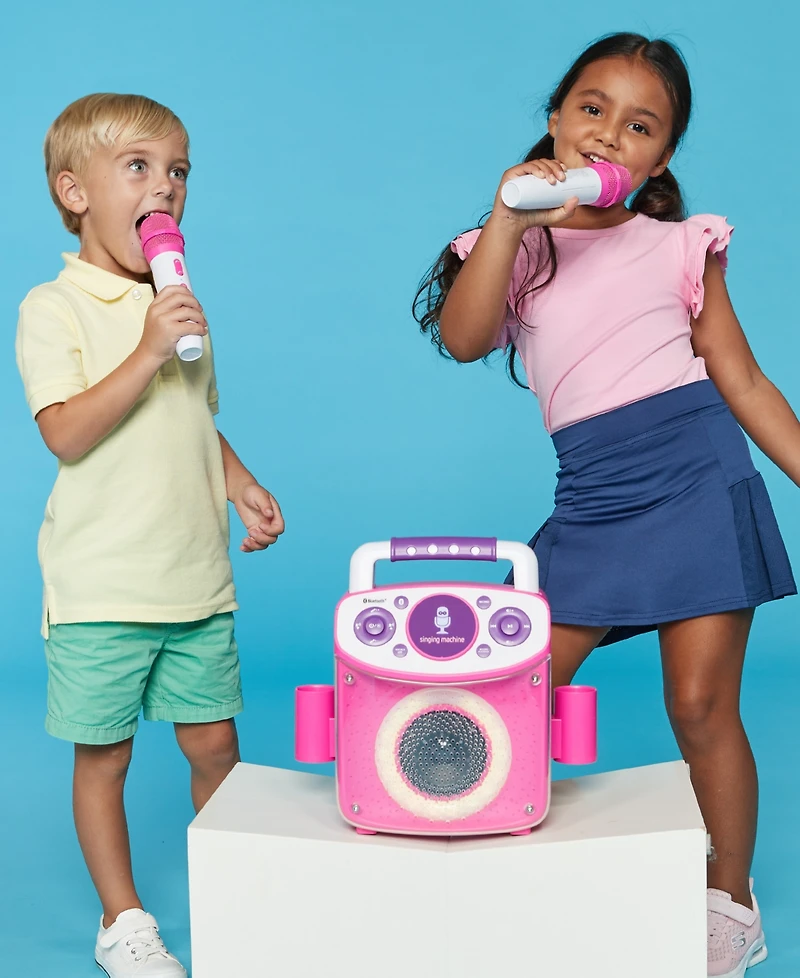Singing Machine, Sparkle Portable Karaoke Machine with 2 Wireless Microphone