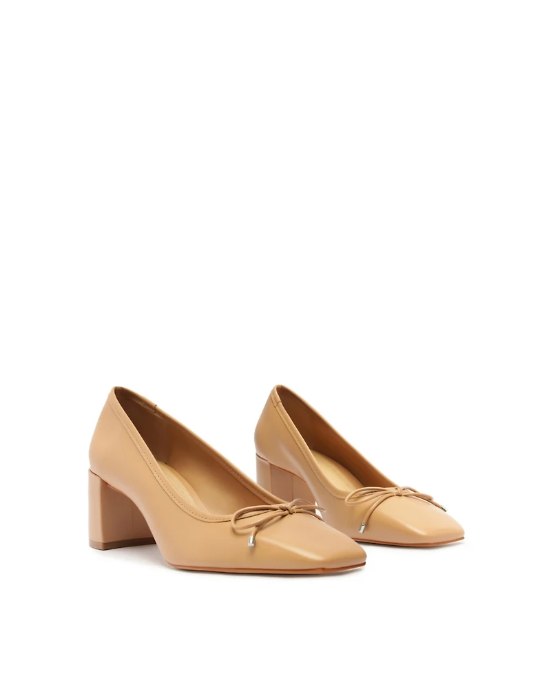 Schutz Women's Arissa Square Toe Mid Block Pumps