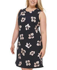 Tommy Hilfiger Plus Printed Sleeveless Jersey Dress