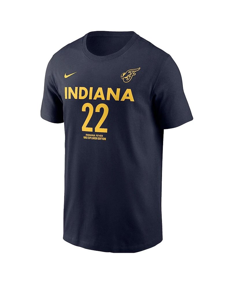 Nike Men's and Women's Caitlin Clark Navy Indiana Fever 2024 Wnba Draft Explorer Edition Player Name Number T-Shirt