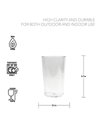 Tritan Simple Jumbo Drinkware Set 21.4 oz., Set of 6