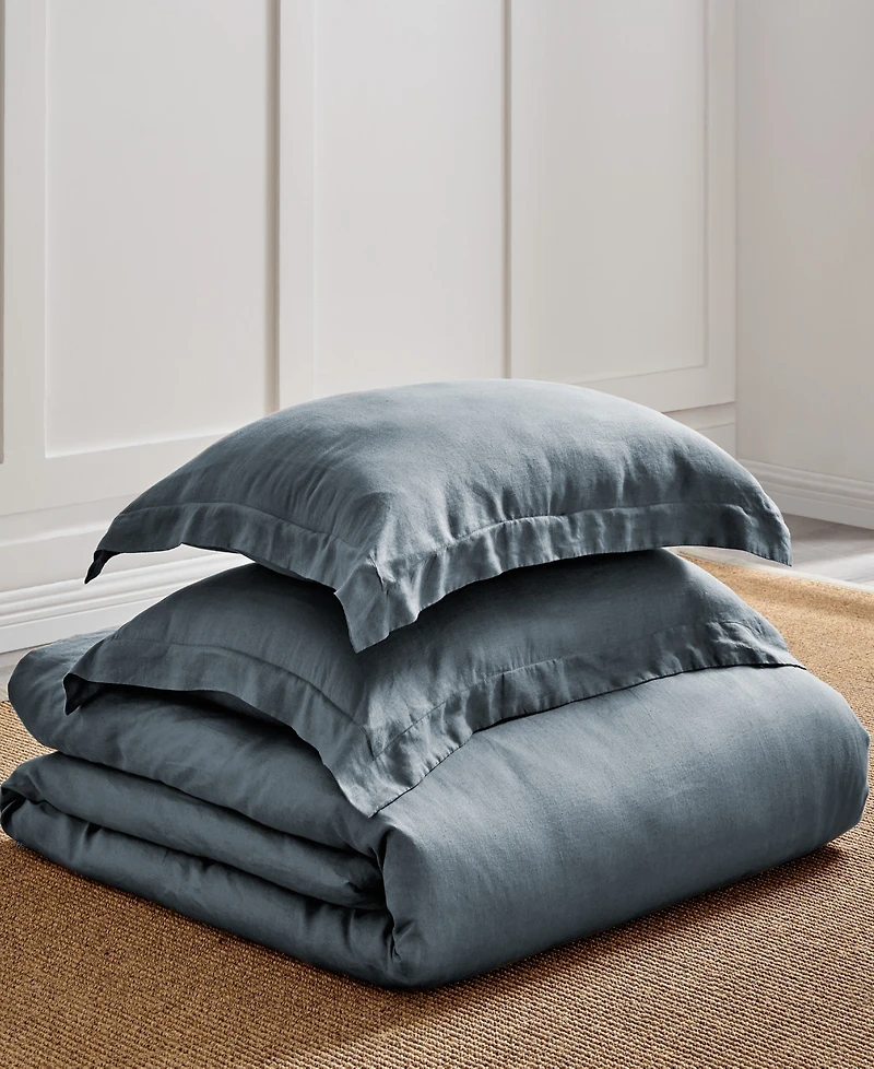 Levtex Washed Linen Solid Duvet Cover