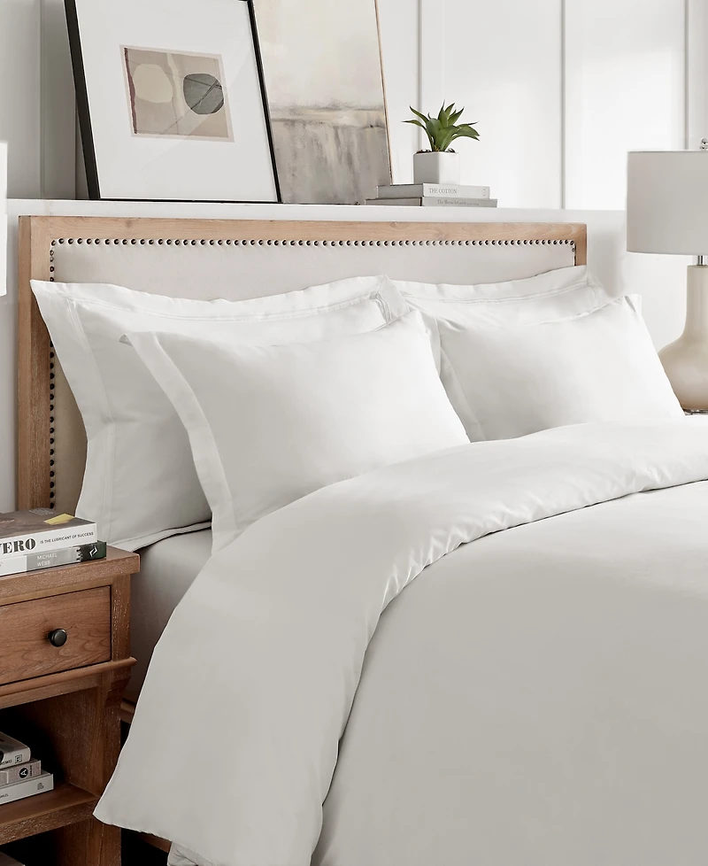 Levtex Sateen Textured 3-Pc. Duvet Cover Set, Full/Queen