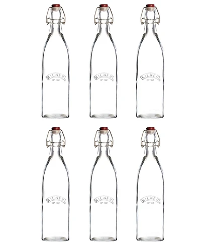 Kilner Set of Square Clip Top Bottles
