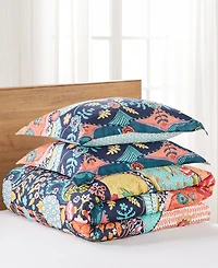 Levtex Jules Reversible 3-Pc. Duvet Cover Set, Full/Queen