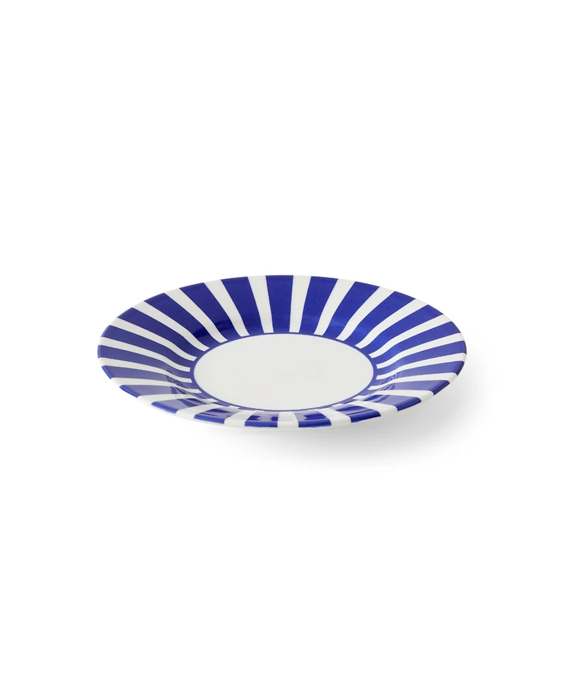 Spode Blue Italian Steccato Bold Stripe Side Plates, Set of 4