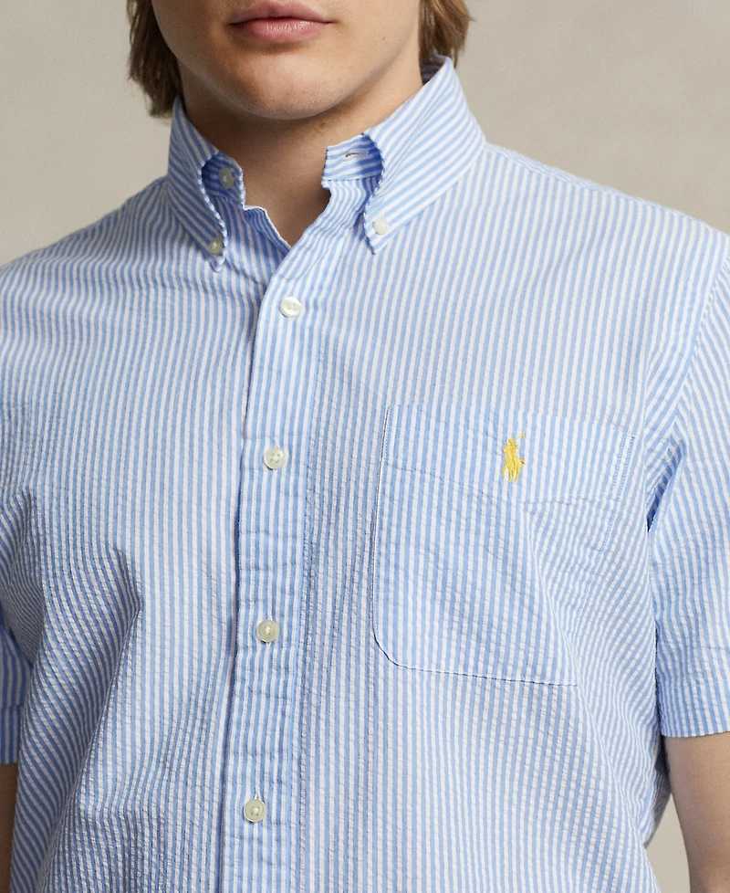 Polo Ralph Lauren Men's Rl Prepster Classic-Fit Striped Seersucker Shirt